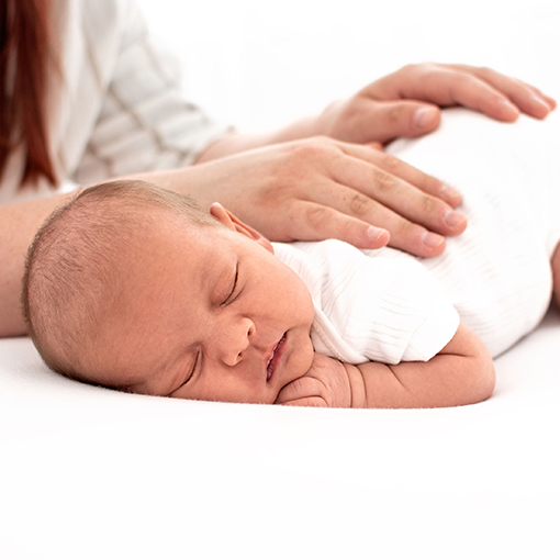 newborn baby sleeping fife